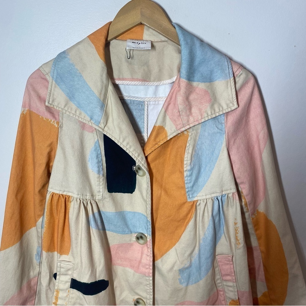 Anthropologie x Moglea Daybreak Trench Coat size 8 - Picture 7 of 14